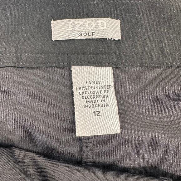 IZOD Black Golf Skort Women's Size 12 - Picture 8 of 10